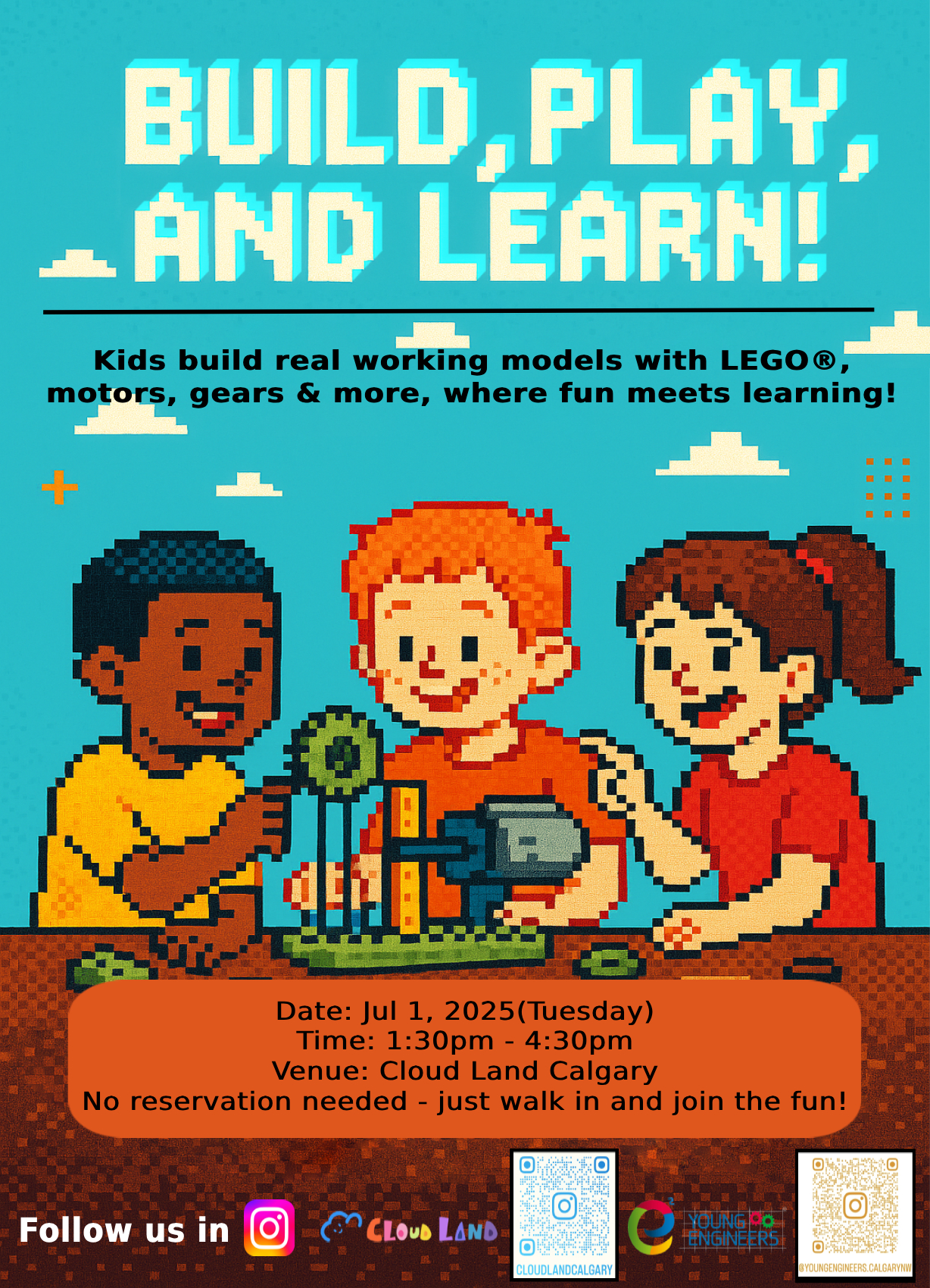 Past Cloud Land event- Young Engineers lego building