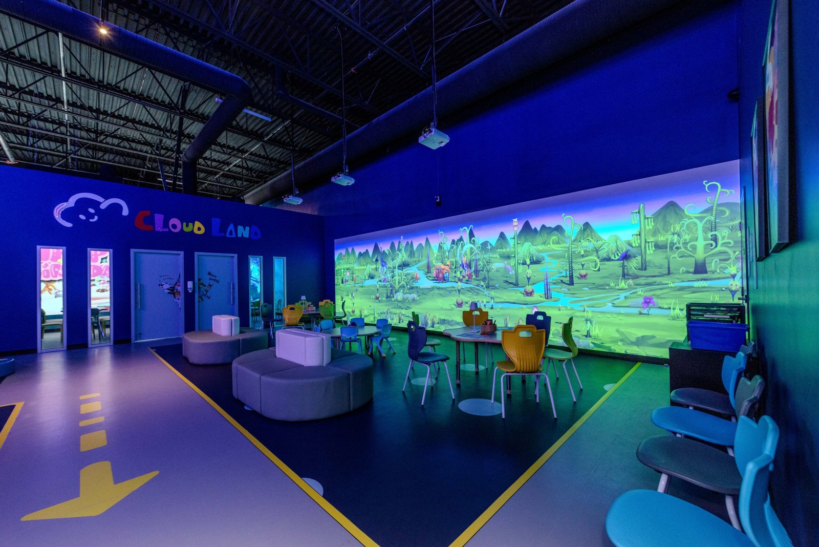 Cloud Land Calgary - Indoor Playground Calgary - Projection